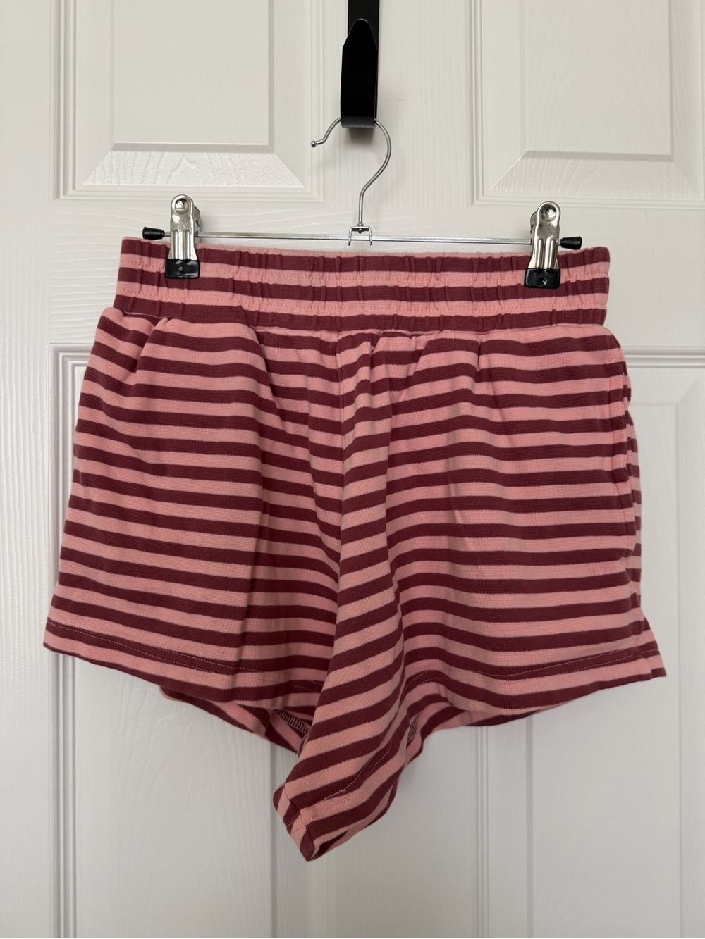 Daily Drills Striped Super Shorts (pink and bodega) - Picture 2 of 2